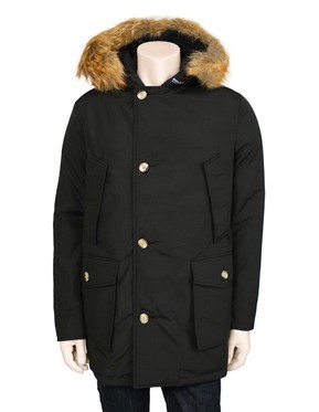 Inverno Artico Parka Woolrich uominis 'outlet abbigliauominito nero